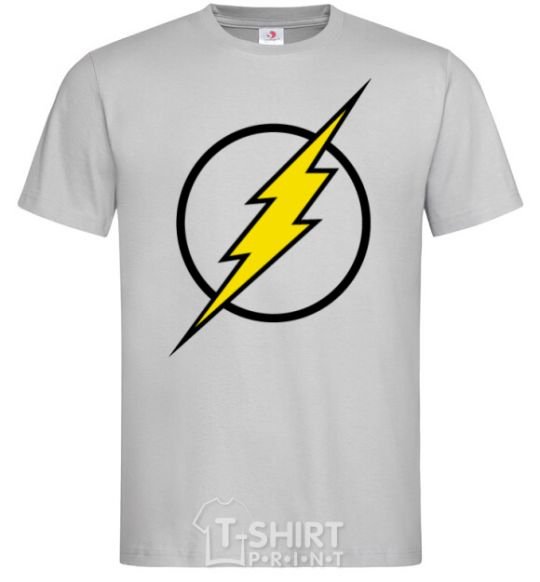 Men's T-Shirt logo flash V.1 grey фото