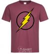 Men's T-Shirt logo flash V.1 burgundy фото