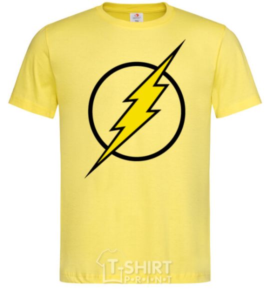Men's T-Shirt logo flash V.1 cornsilk фото