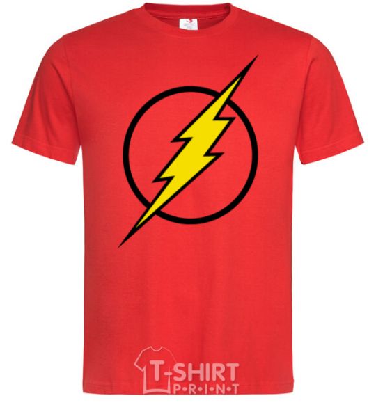 Мужская футболка logo flash V.1 Красный фото