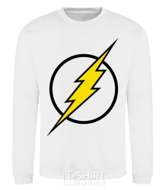 Sweatshirt logo flash V.1 White фото