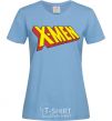 Women's T-shirt X-men sky-blue фото