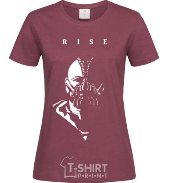 Women's T-shirt Bane burgundy фото