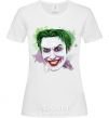 Женская футболка Joker paint Белый фото