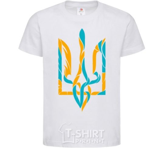 Kids T-shirt Trident weavy gerb White фото