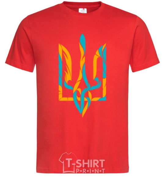 Men's T-Shirt Trident weavy gerb red фото