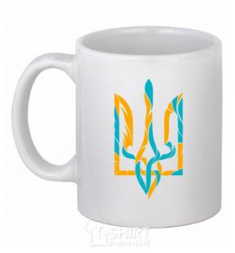 Ceramic mug Trident weavy gerb White фото