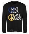 Sweatshirt LOVE PEACE black фото