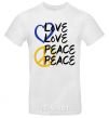 Men's T-Shirt LOVE PEACE White фото