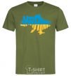 Men's T-Shirt UKRAINE MAP millennial-khaki фото