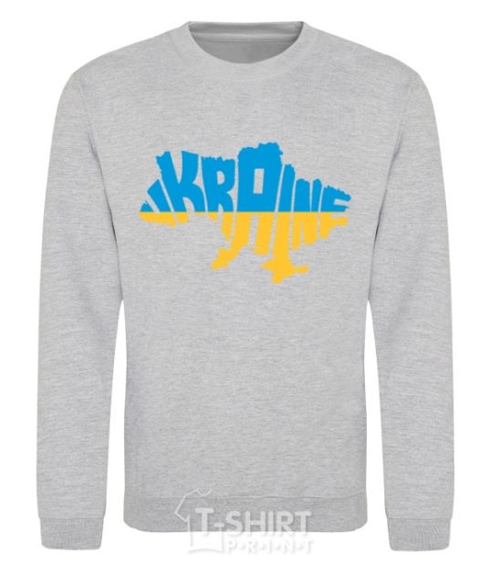 Sweatshirt UKRAINE MAP sport-grey фото