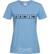 Women's T-shirt Ukraine Table sky-blue фото