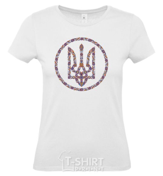 Women's T-shirt ROUND GERB White фото