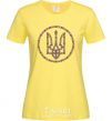 Women's T-shirt ROUND GERB cornsilk фото