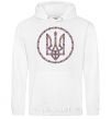 Men`s hoodie ROUND GERB White фото