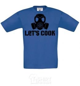 Kids T-shirt Let's cook royal-blue фото