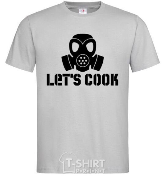 Men's T-Shirt Let's cook grey фото