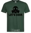 Men's T-Shirt Let's cook bottle-green фото