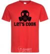 Men's T-Shirt Let's cook red фото