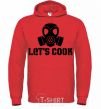 Men`s hoodie Let's cook bright-red фото