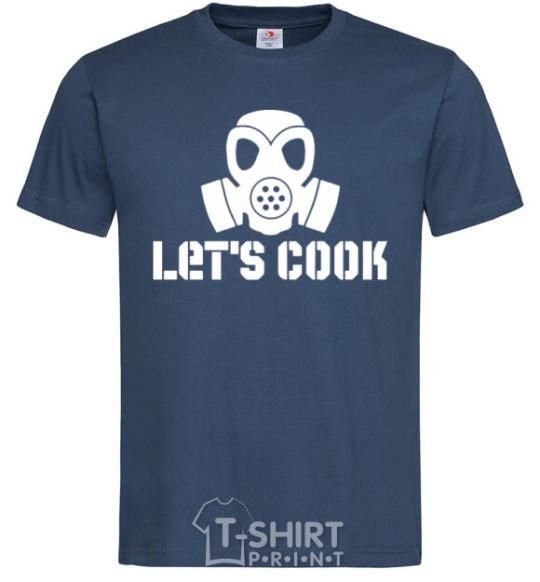 Мужская футболка Let's cook Темно-синий фото