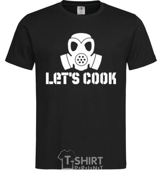 Мужская футболка Let's cook Черный фото
