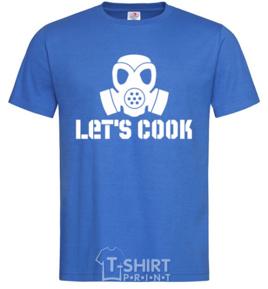 Мужская футболка Let's cook Ярко-синий фото