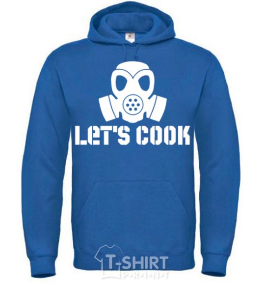 Men`s hoodie Let's cook royal фото