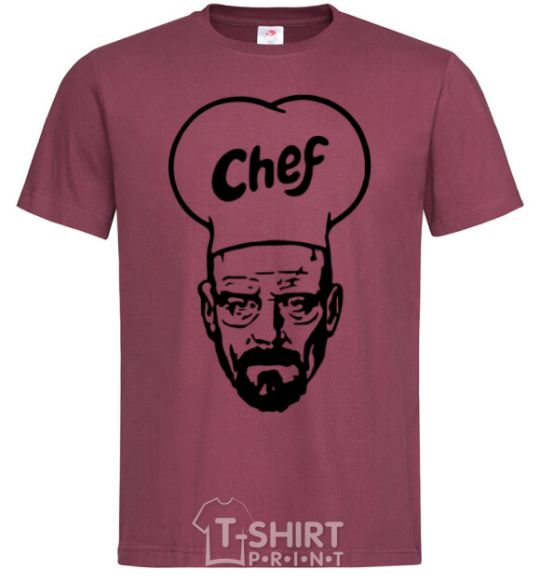 Men's T-Shirt Chief burgundy фото