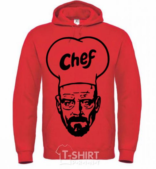 Men`s hoodie Chief bright-red фото