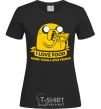 Женская футболка I love food Черный фото