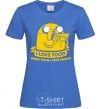 Women's T-shirt I love food royal-blue фото