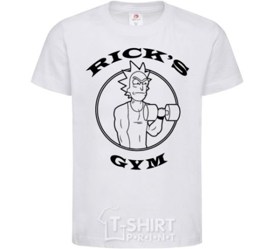 Kids T-shirt Gym rick White фото