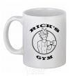 Ceramic mug Gym rick White фото