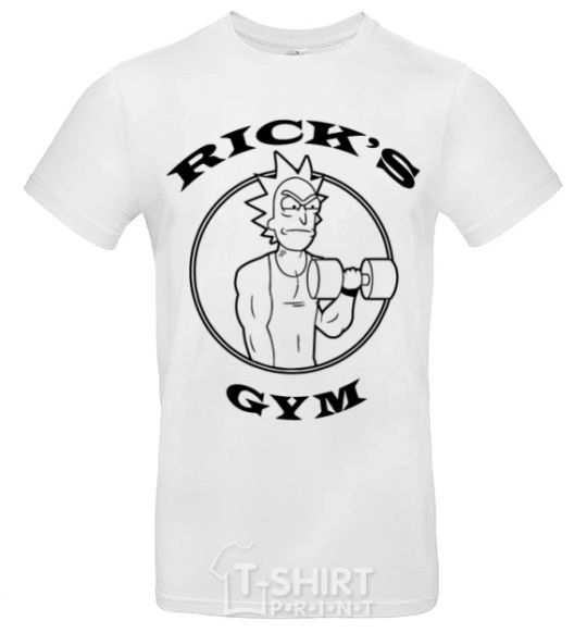 Men's T-Shirt Gym rick White фото