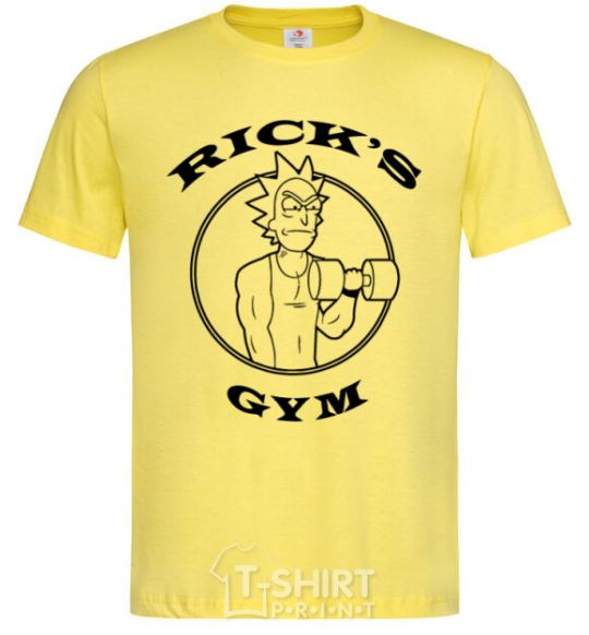 Men's T-Shirt Gym rick cornsilk фото