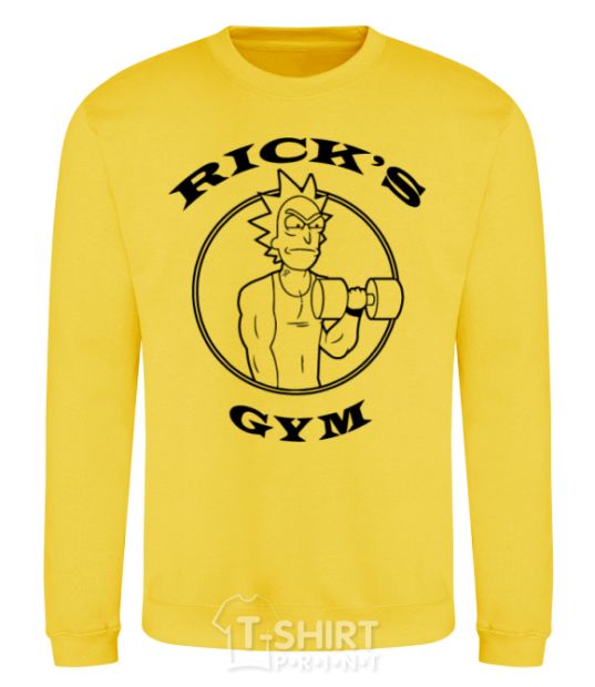 Sweatshirt Gym rick yellow фото