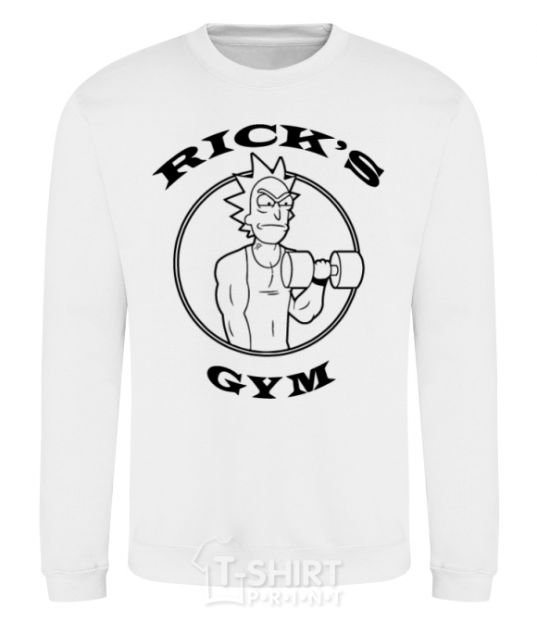 Свитшот Gym rick Белый фото