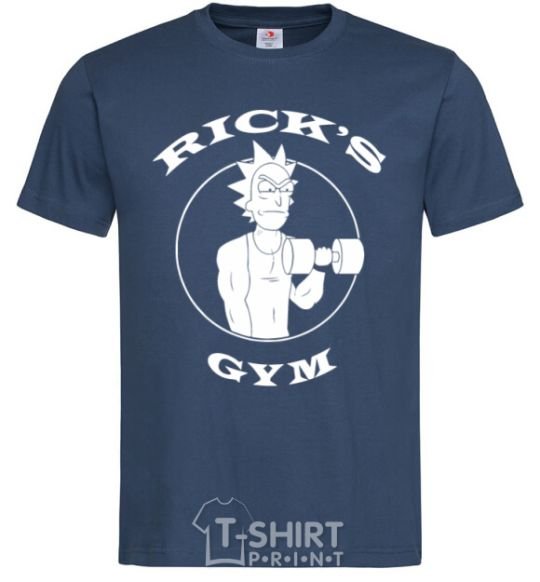 Men's T-Shirt Gym rick navy-blue фото