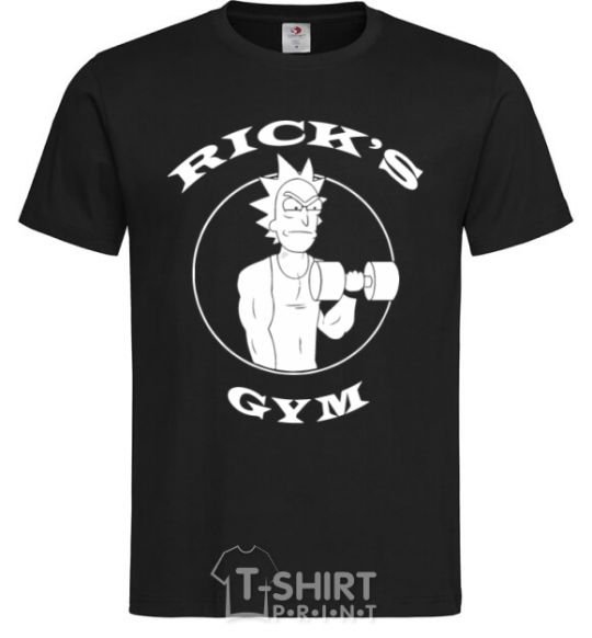 Мужская футболка Gym rick Черный фото