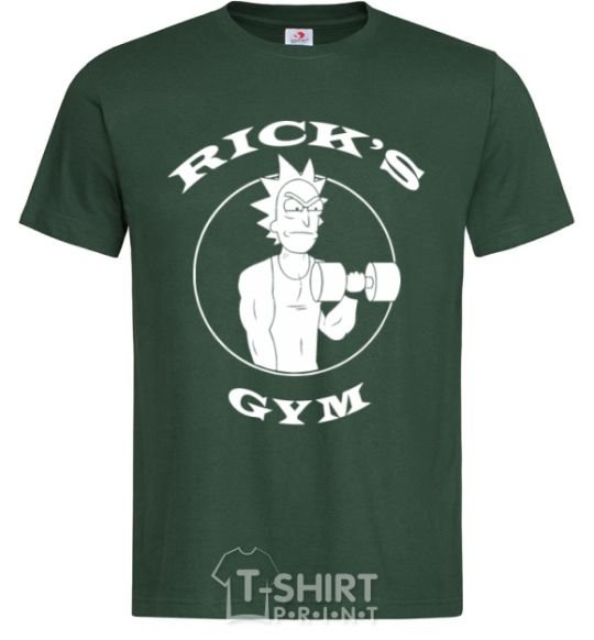 Мужская футболка Gym rick Темно-зеленый фото