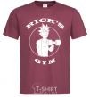 Мужская футболка Gym rick Бордовый фото
