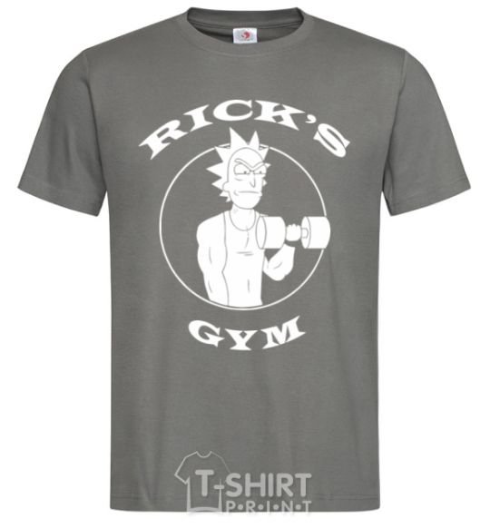 Men's T-Shirt Gym rick dark-grey фото