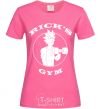Женская футболка Gym rick Ярко-розовый фото