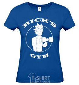 Women's T-shirt Gym rick royal-blue фото