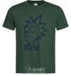 Мужская футболка RICK Темно-зеленый фото