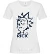 Женская футболка RICK Белый фото