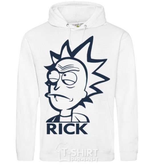 Men`s hoodie RICK White фото