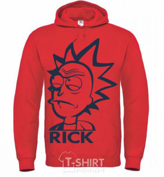Men`s hoodie RICK bright-red фото