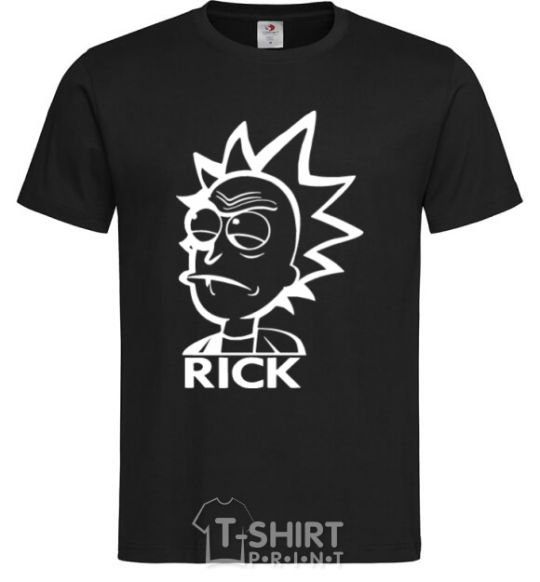 Мужская футболка RICK Черный фото